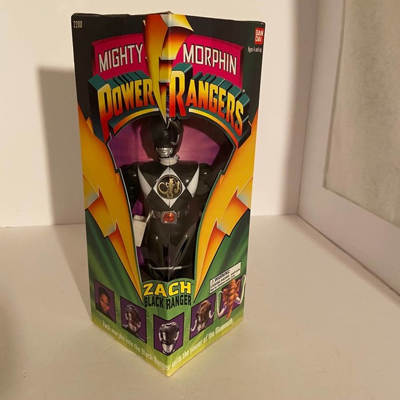 Bandai Namco | Toys | Mighty Morphin Power Rangers Black Ranger Zach 8 ...